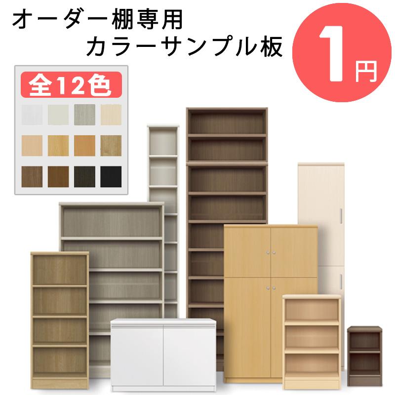 色見本 カラーサンプル 板 見本 全12色 セット オーダーラック