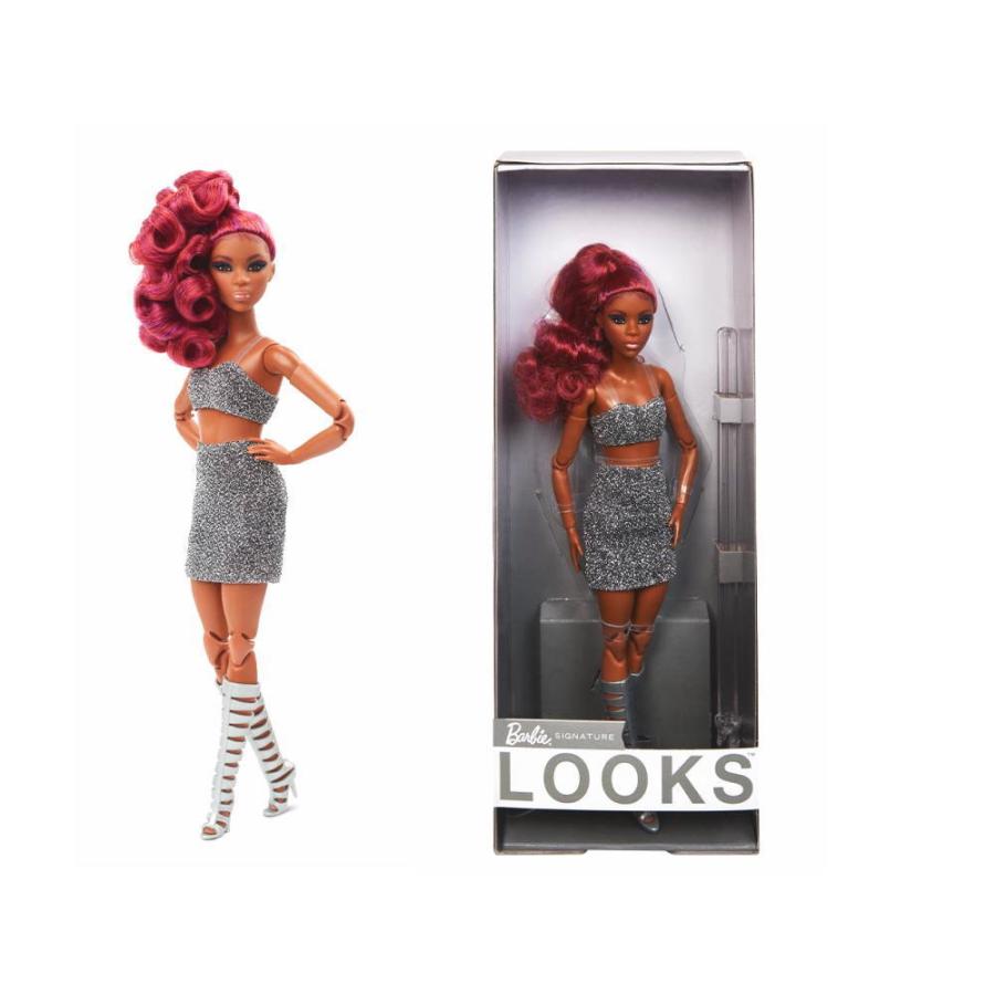 バービールック カーリーレッドヘア ピティート 小柄 ポーザブル