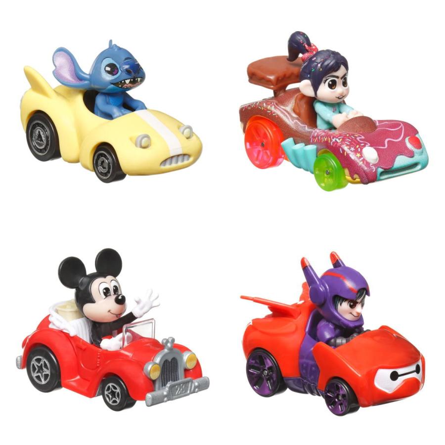 ホットウィール ディズニー 4点セット メタルダイキャストカー