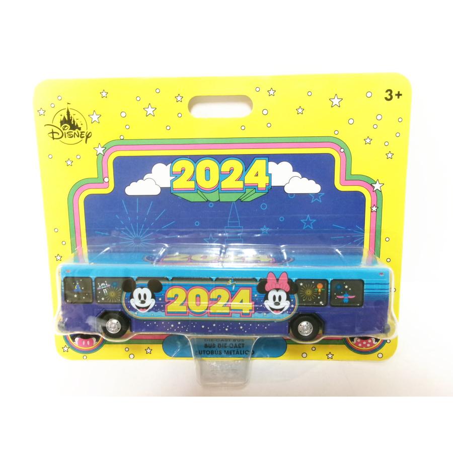 ディズニーバス 2024 メタルダイキャスト ミニカー ミッキー＆ミニー