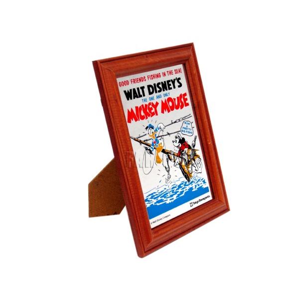 TDL ミッキー&ドナルド フィッシング 釣り 鏡 ミラー アート フレーム