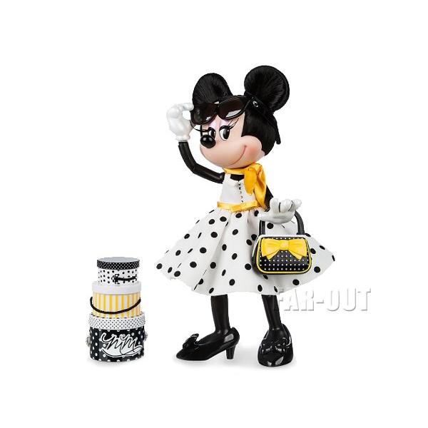 ミニーマウス 黄色のスカーフとポルカドットワンピース Minnie