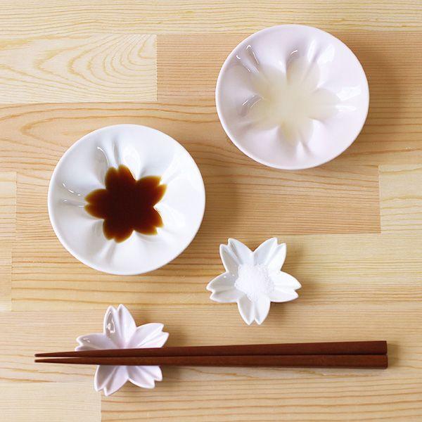 hiracle ひらくる さくら小皿 さくら豆皿各2枚セット（桜 陶器 ギフト