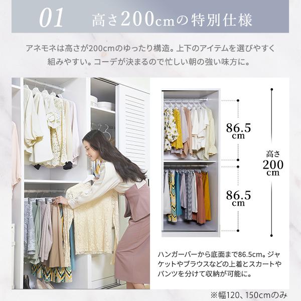 ワードローブ クローゼット 収納 引き戸 ルーバー引き戸 大容量