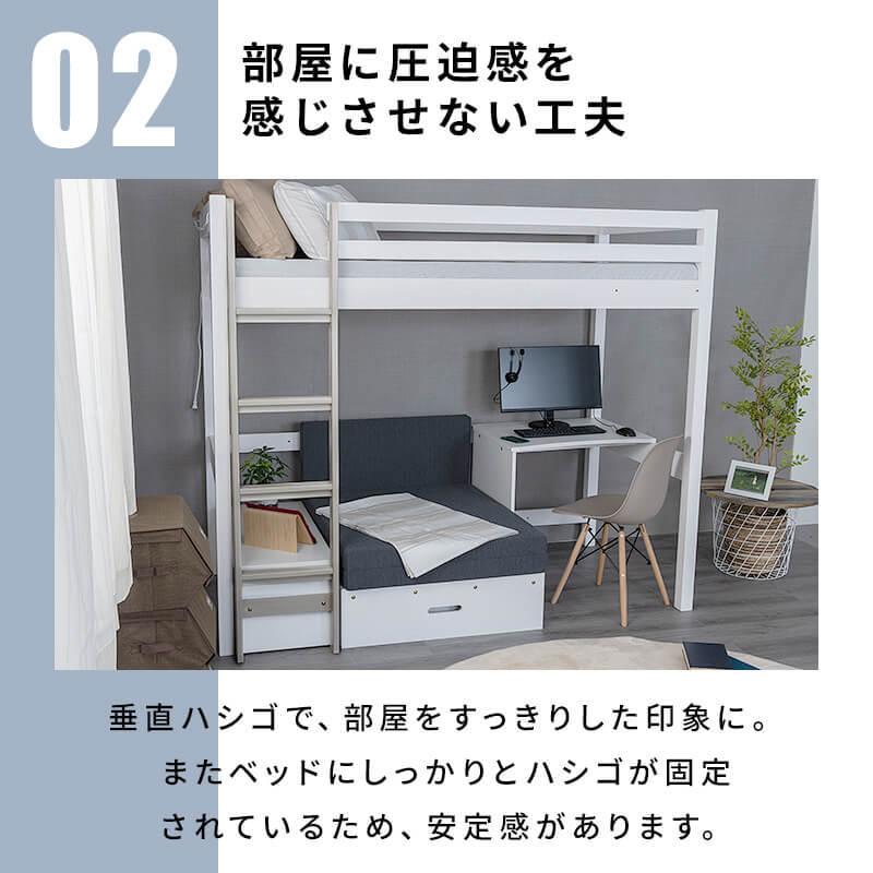 MINT ロフトベッド ロフトベット ロフト ベッド システムベッド