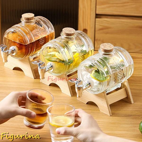 ドリンクピッチャー ガラス ウォーターピッチャー 1L 透明 飲み物