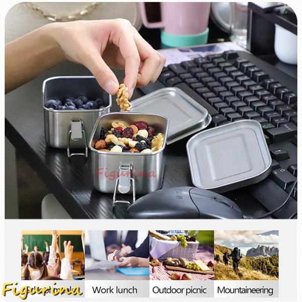 小型ステンレススチール食品保存容器セット | 再利用可能な金属製