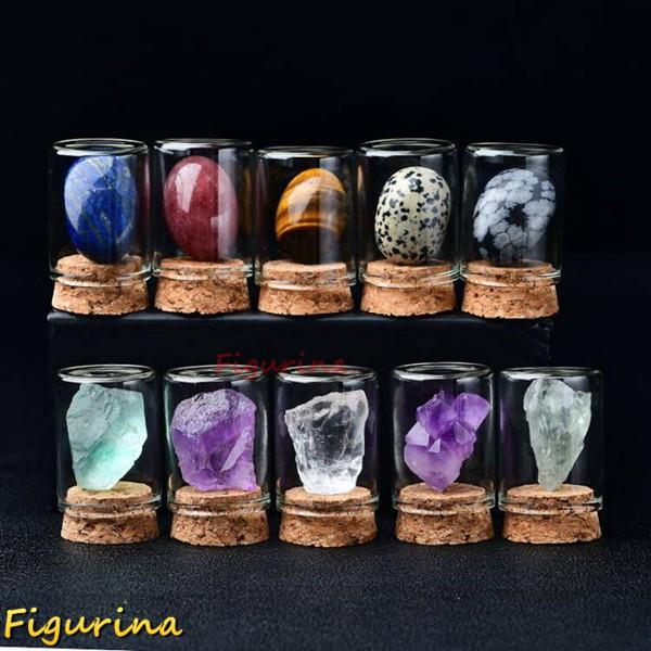 鉱石標本 セット 天然石 ボックス付き クリスタル 天然水晶 子供学習用