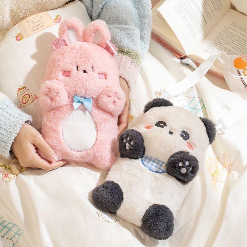 ショルダー アニマル ふわふわ湯たんぽ 注水式 湯たんぽ 秋冬 可愛い