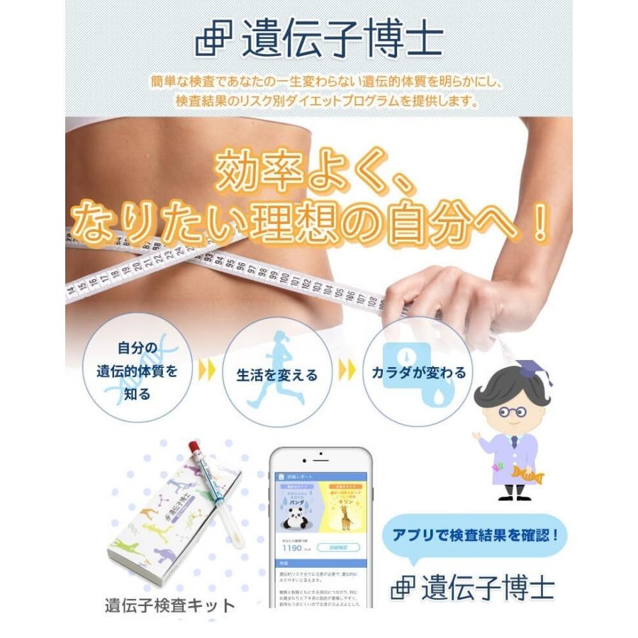 お得な2個セット・ダイエット遺伝子検査キット 遺伝子博士 肥満遺伝子