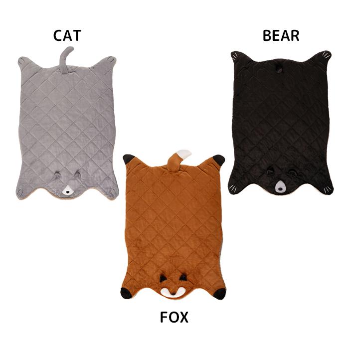 東谷 アニマルサンドクッション 防寒 ブランケット フランネル ボア