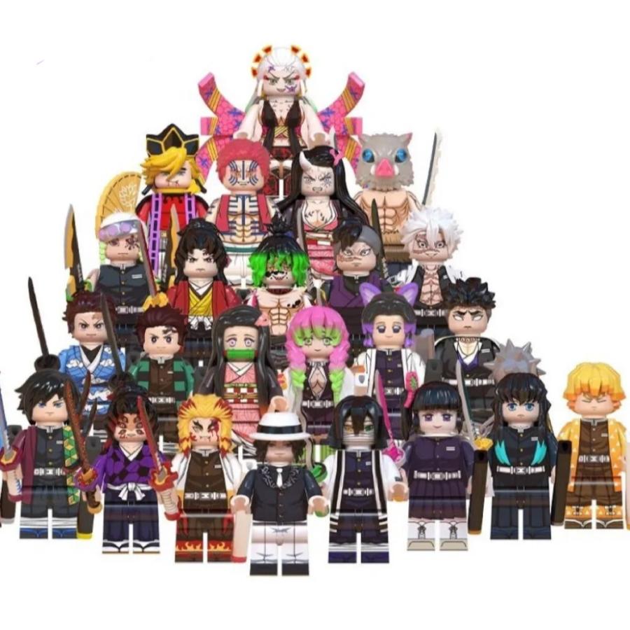 24体セット》鬼滅の刃 ミニフィギュア ブロック レゴ互換 : 第一店舗24