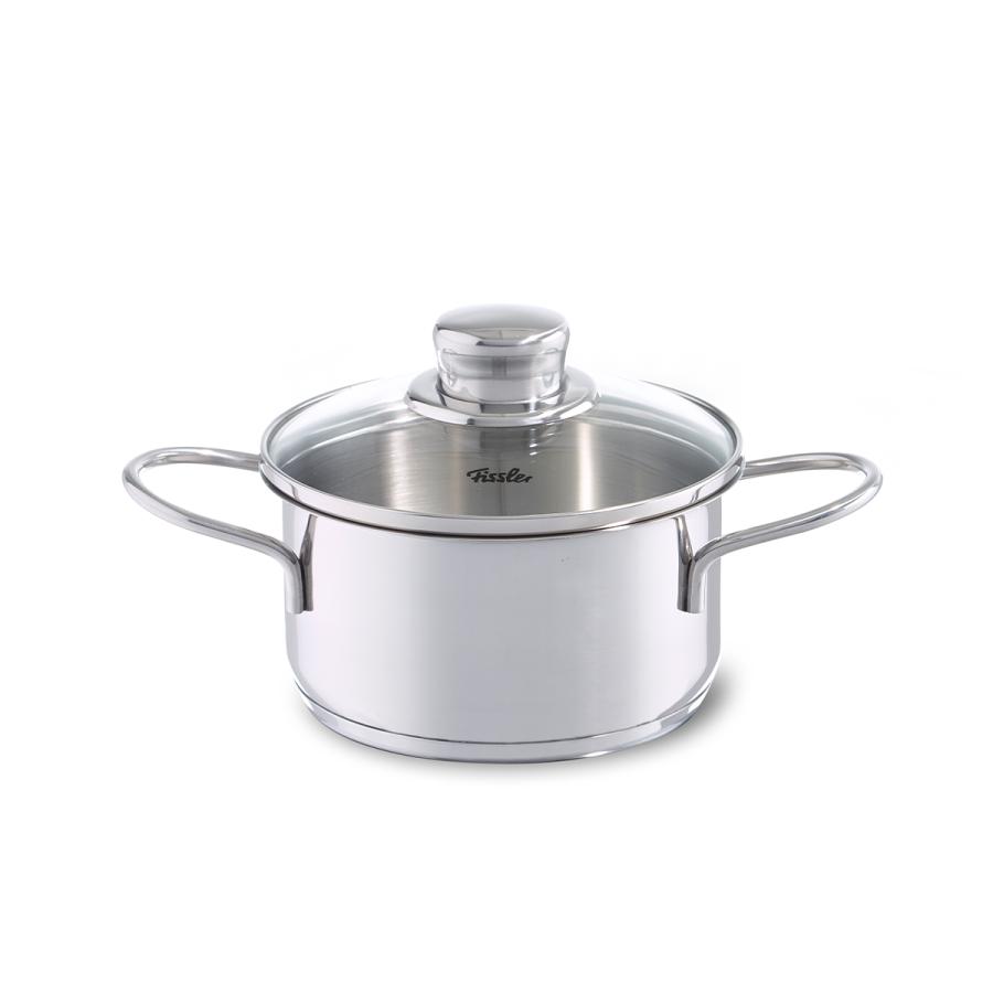 スナッキー フィスラー 公式 両手鍋 キャセロール 14cm ガラスフタ付き