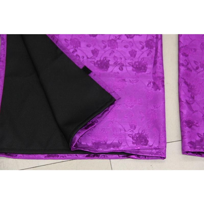 トラックカーテン 仮眠カーテン プリーツ パレス1 表パープル/裏黒 1級