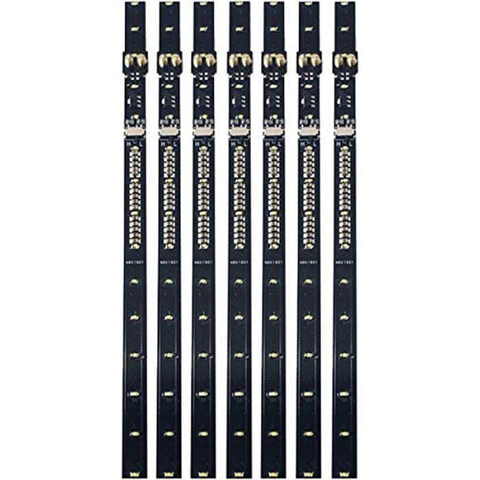 Nゲージ LED室内灯 エネルギーチャージャー付 黄白色 Aタイプ 幅狭 7本