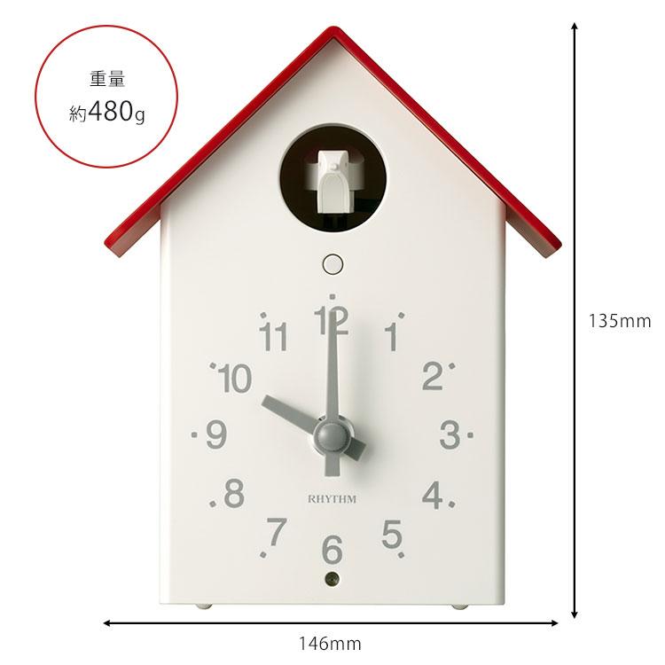 ふいごカッコー ハト時計 4RH797SR01 04 ふいご式鳩時計 RHYTHM