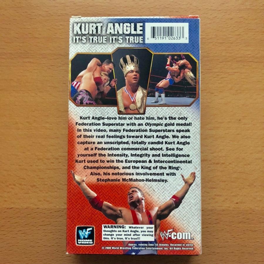 WWF（WWE）VHSビデオテープ「KURT ANGLE It's True カート・アングル
