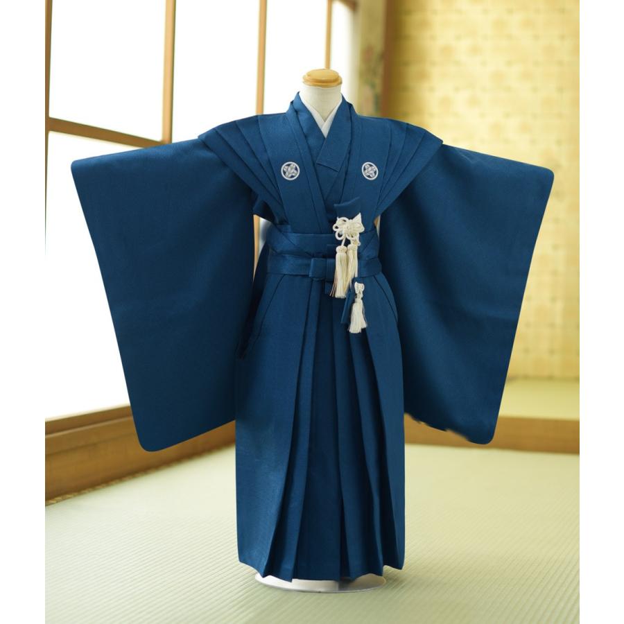 七五三 レンタル 5歳 男の子 裃セット葵《身長》115cm前後☆簡単な