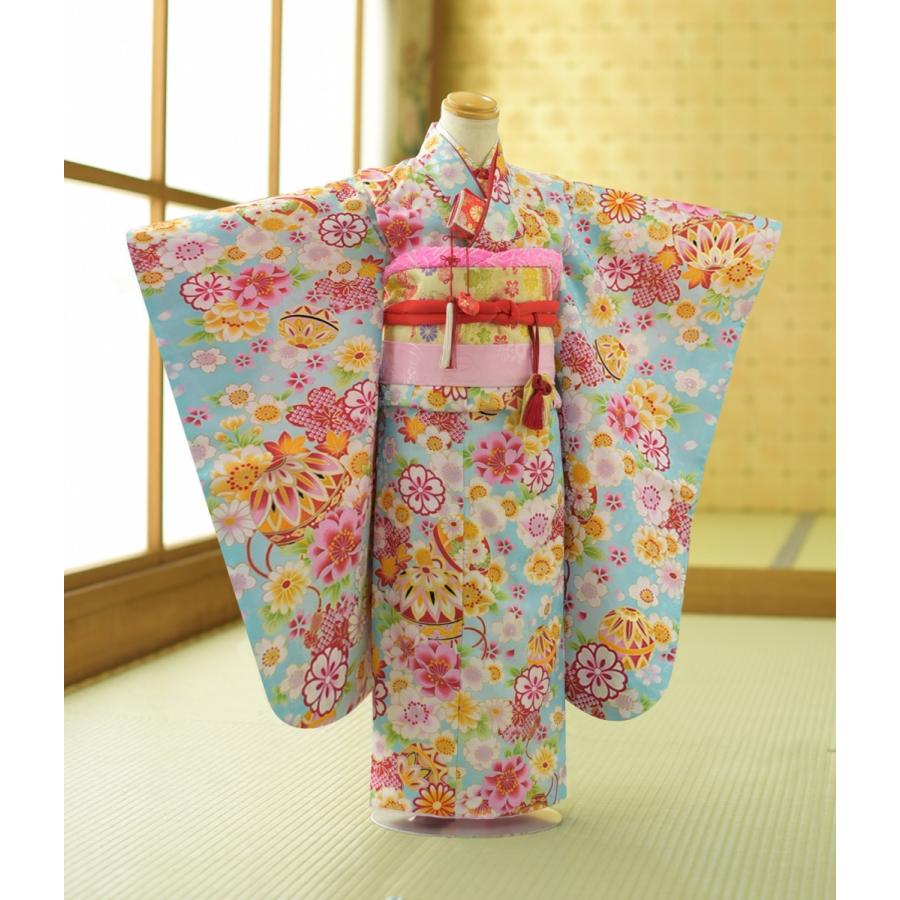 七五三 女の子 レンタル 5歳 (小さめ7歳) 簡単な着付けマニュアル付き