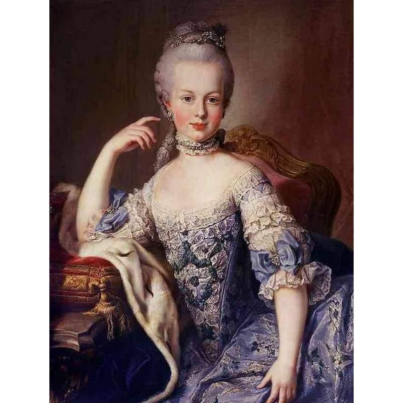 マリーアントワネット額絵 ゴールドダブルフレーム Sサイズ mayS