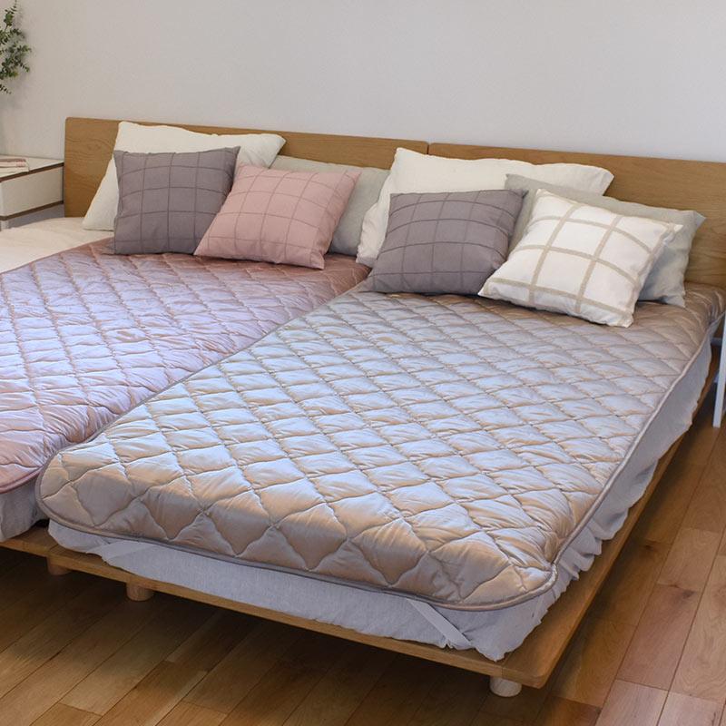 シルク敷きパッド 敷パッド シングル シルク（絹）＆コットン（綿