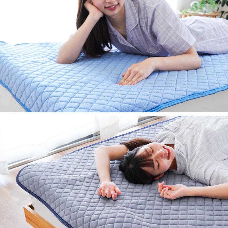 敷きパッド 夏 冷感 シングル ひんやり接触冷感 冷感もっちり敷パッド