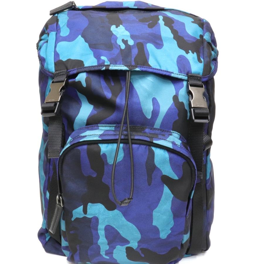 PRADA（プラダ） 【未使用】プラダ ブルー系 カモフラージュ柄 バック