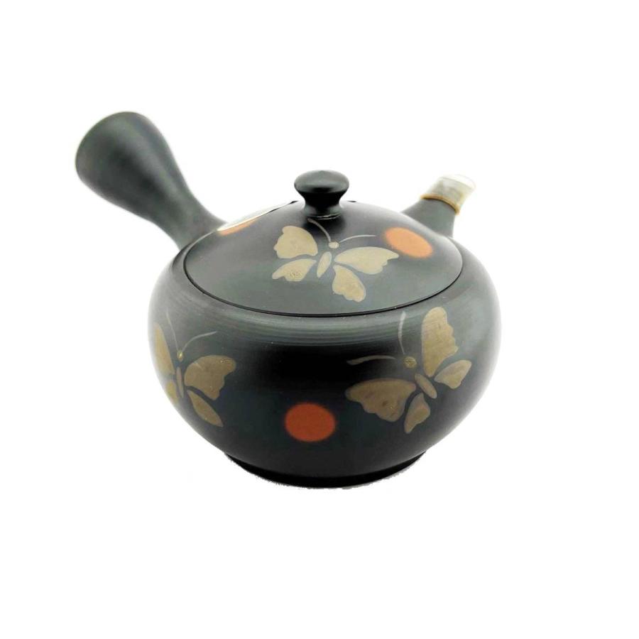 常滑焼 常滑作家急須 玉光陶苑 梅原廣隆作 陶製アミ 240ml 茶器 国産