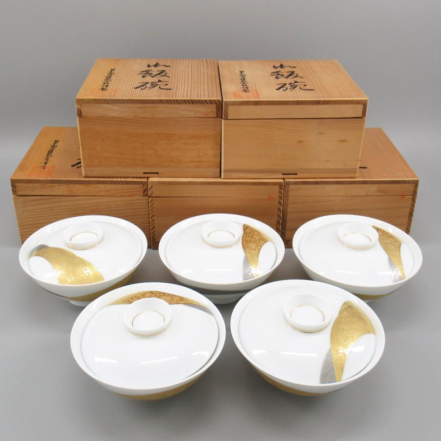 ノリタケ ダイヤモンドコレクション 金閣銀閣 小飯椀 計5点 和食器