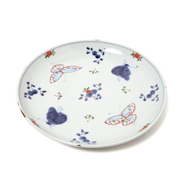 有田焼 取り皿 天啓花蝶5.5寸丸皿 【福珠窯（有田焼窯元）】 : 福珠窯