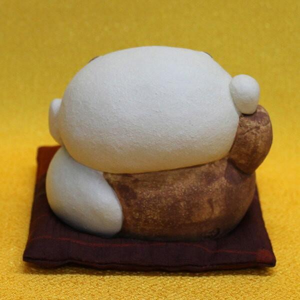 七福神 置物 日本製陶器 常滑焼【わつはっは布袋(座布団付き)O-275