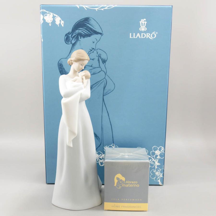 Lladro リヤドロ ♯8218 「母の抱擁」 フィギュリン 箱・キャンドル
