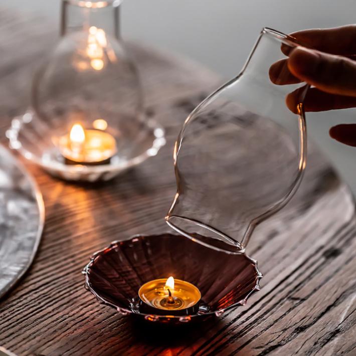 キャンドルホルダー ランタン ガラス 北欧 ナチュラルな暮らし