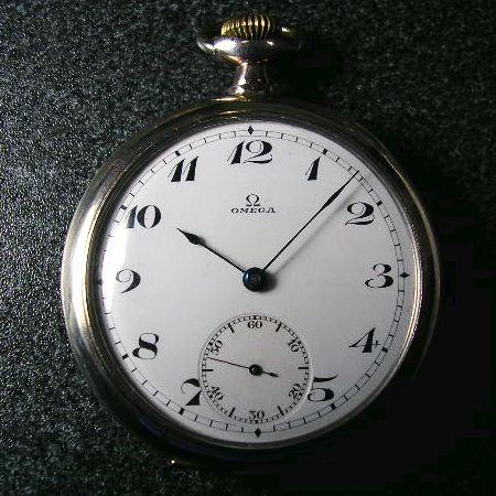 OMEGA オメガ銀製手巻きアンティーク懐中時計 : 古時計の館 - 通販