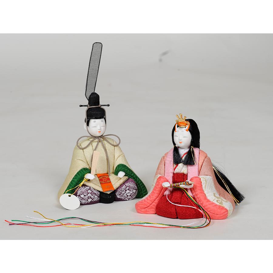 木目込／親王飾 プチサイズ木目込人形：あやか雛（B）：草園作 : 人形