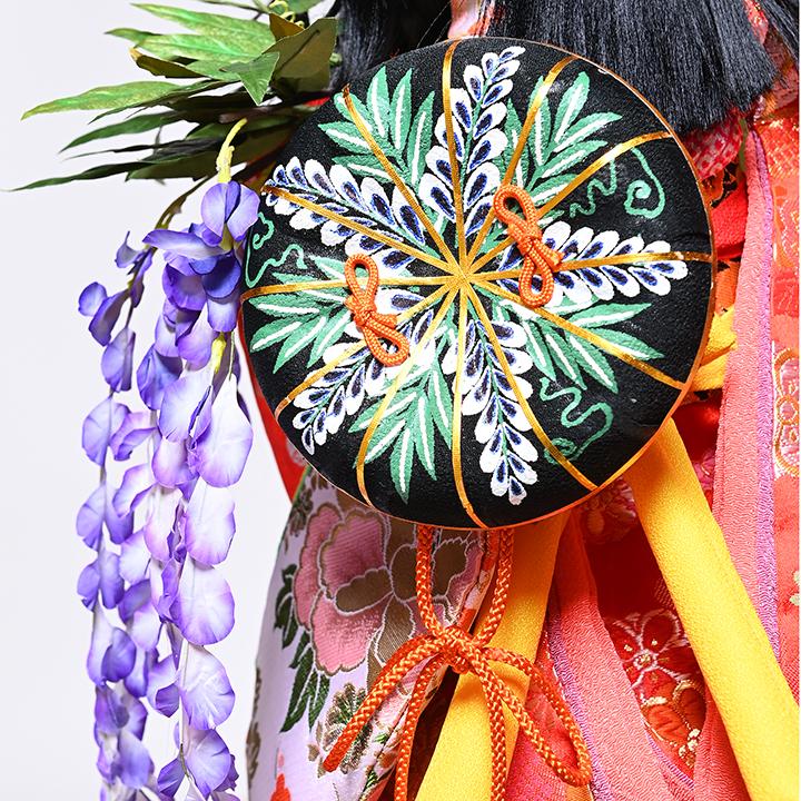 御所人形】【わらべ人形】8号舞踊 藤娘：敏光作【ひな人形】【浮世人形