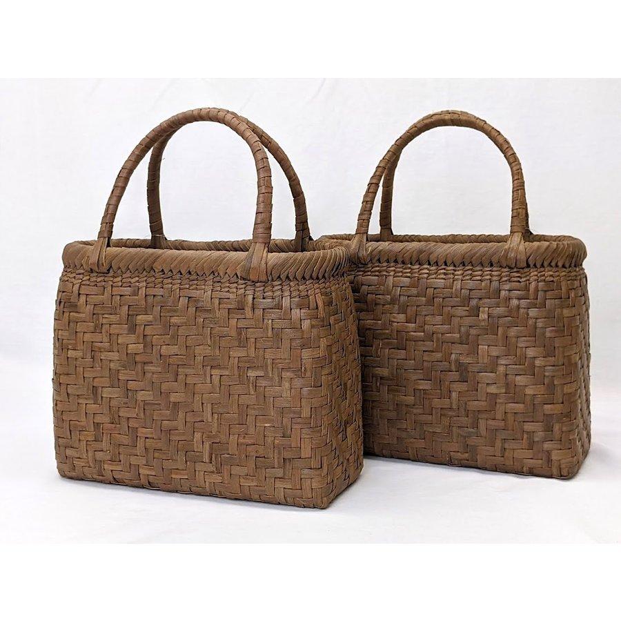 山葡萄 純国産 福島県奥会津三島 かごバッグ 1 天然素材 伝統工芸 編み