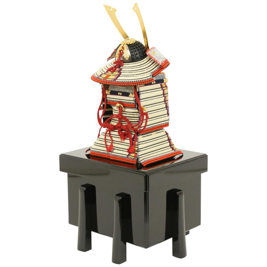 五月人形 鈴甲子雄山 人形工房天祥限定オリジナル 奉納鎧 1/5鎧 白糸威