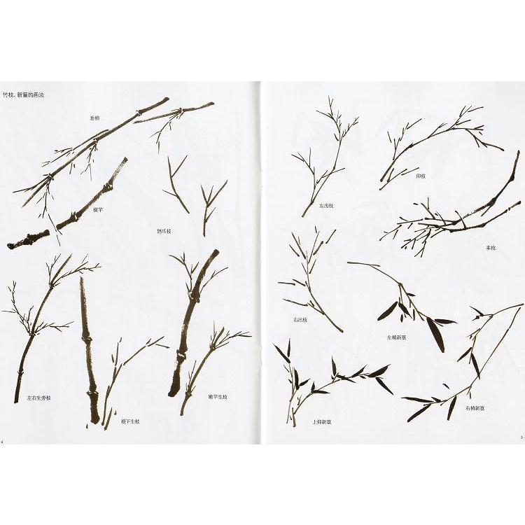 水墨画 / 水墨画集 中国画集 墨彩画 絵手紙 日本画 山水 [学呉昌碩 斉