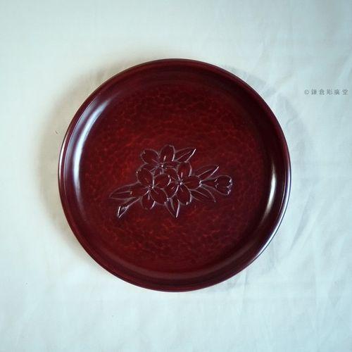 鎌倉彫 丸盆 六寸 桜（浮かし彫） : 鎌倉彫廣堂 - 通販 - Yahoo