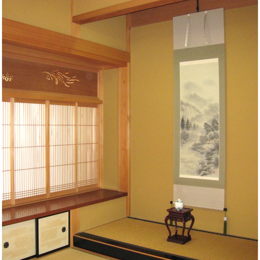 掛け軸 掛軸 水墨山水 川村和香 （真作・新品） : 掛け軸の専門店 香遊