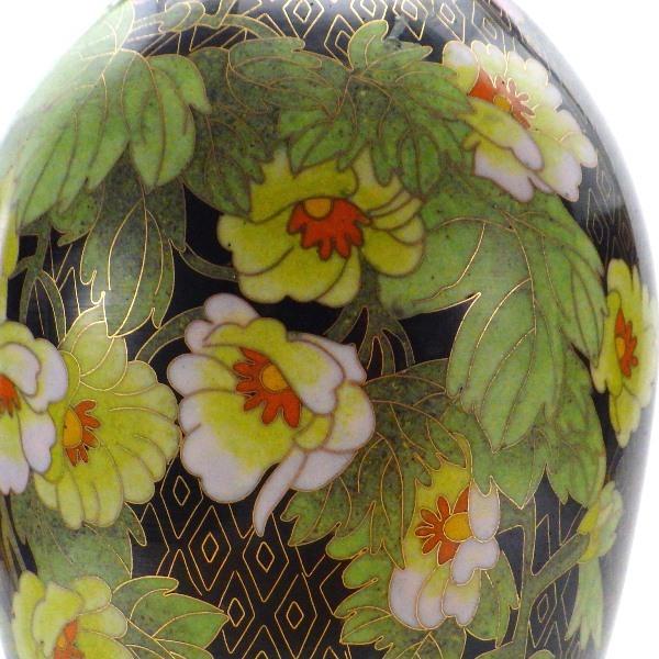 七宝焼き 七宝焼 昭和レトロ雑貨 昭和レトロ インテリア 花柄 花瓶