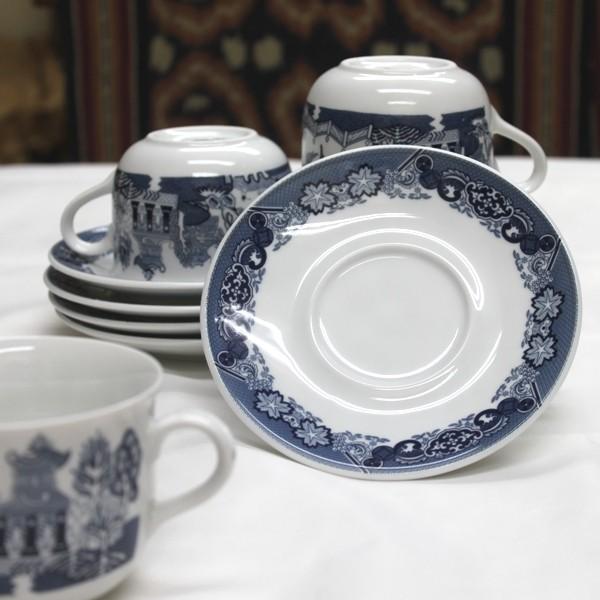 開運 景徳鎮 食器 陶磁器 コーヒーカップセット 5客 ソーサー おしゃれ