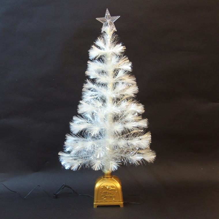 クリスマスファイバーツリー90cm ホワイト クリスマスツリー