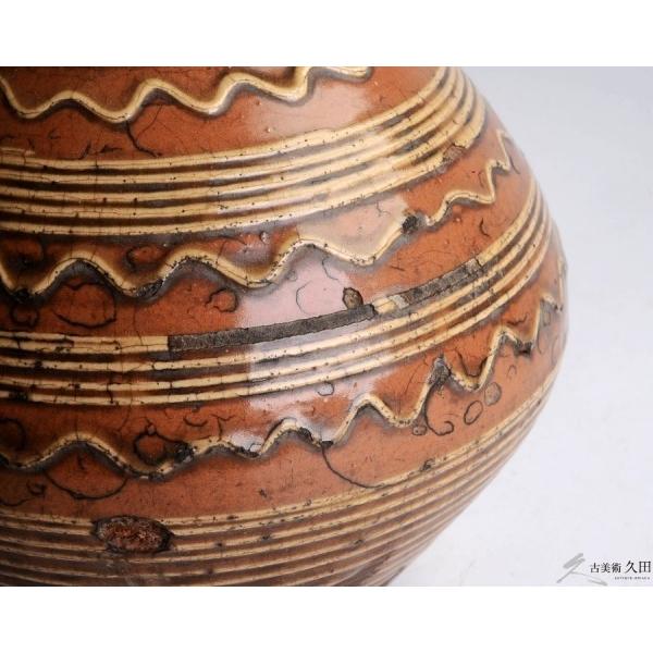 古丹波 えへん徳利 イッチン 筒描 酒器古民芸 花瓶 花器 : 古美術久田