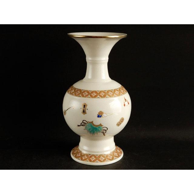 薩摩焼 十五代 沈 壽官 七宝宝尽文 花瓶 : 古美術植松 - 通販 - Yahoo