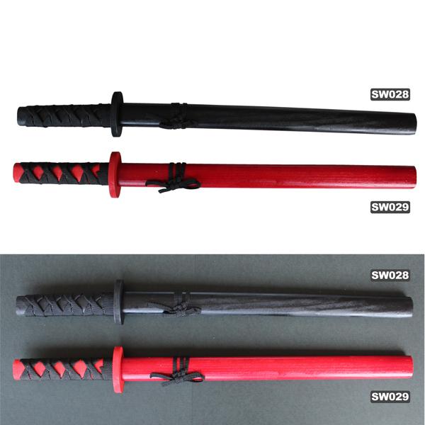 木製刀 小刀 黒、赤 JAPANESE SWORD 玩具 イミテーション オーナメント