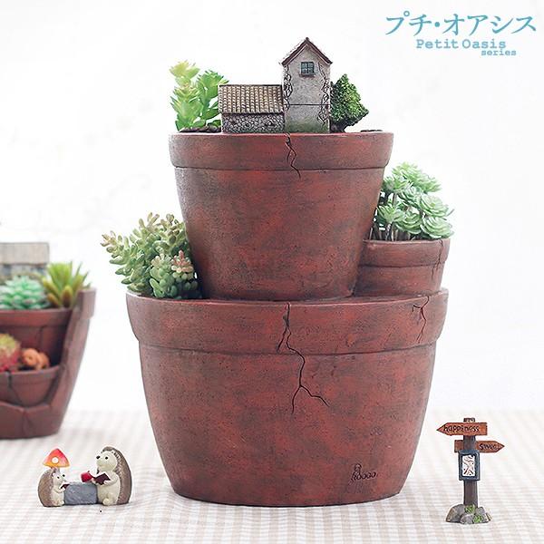 鉢 植木鉢 ポリ製 多肉植物 寄せ植え かわいい プチオアシス・天上の