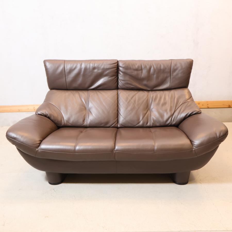 Karimoku カリモク Chitano チターノ クラウド 本革 2.5人掛けソファ