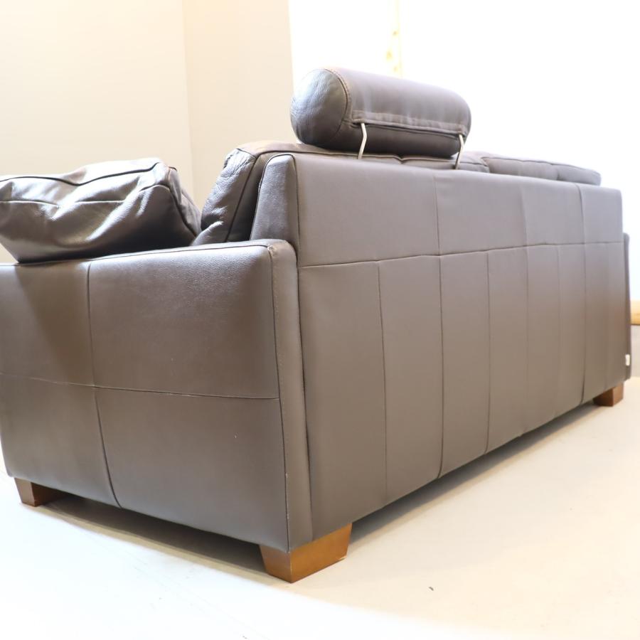 KEYUCA ケユカ ゴーダ 本革 2.5人掛けソファ ラブソファ ヘッドレスト